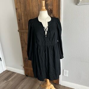 Old Navy Black Long Sleeve Dress